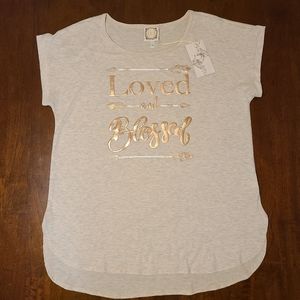 NWT Truself loved and blessed tee